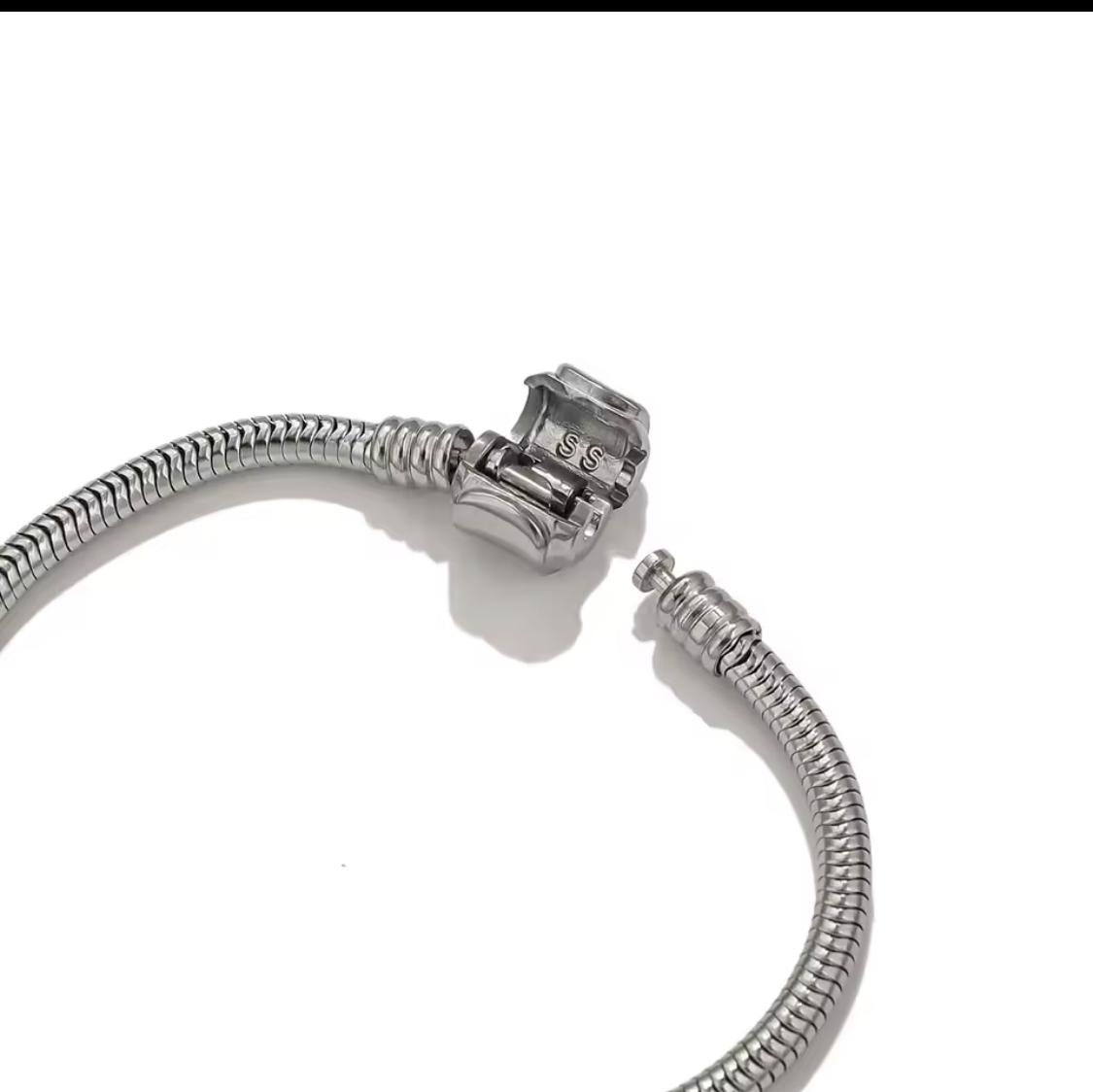 Stainless Steel Charm Bracelet