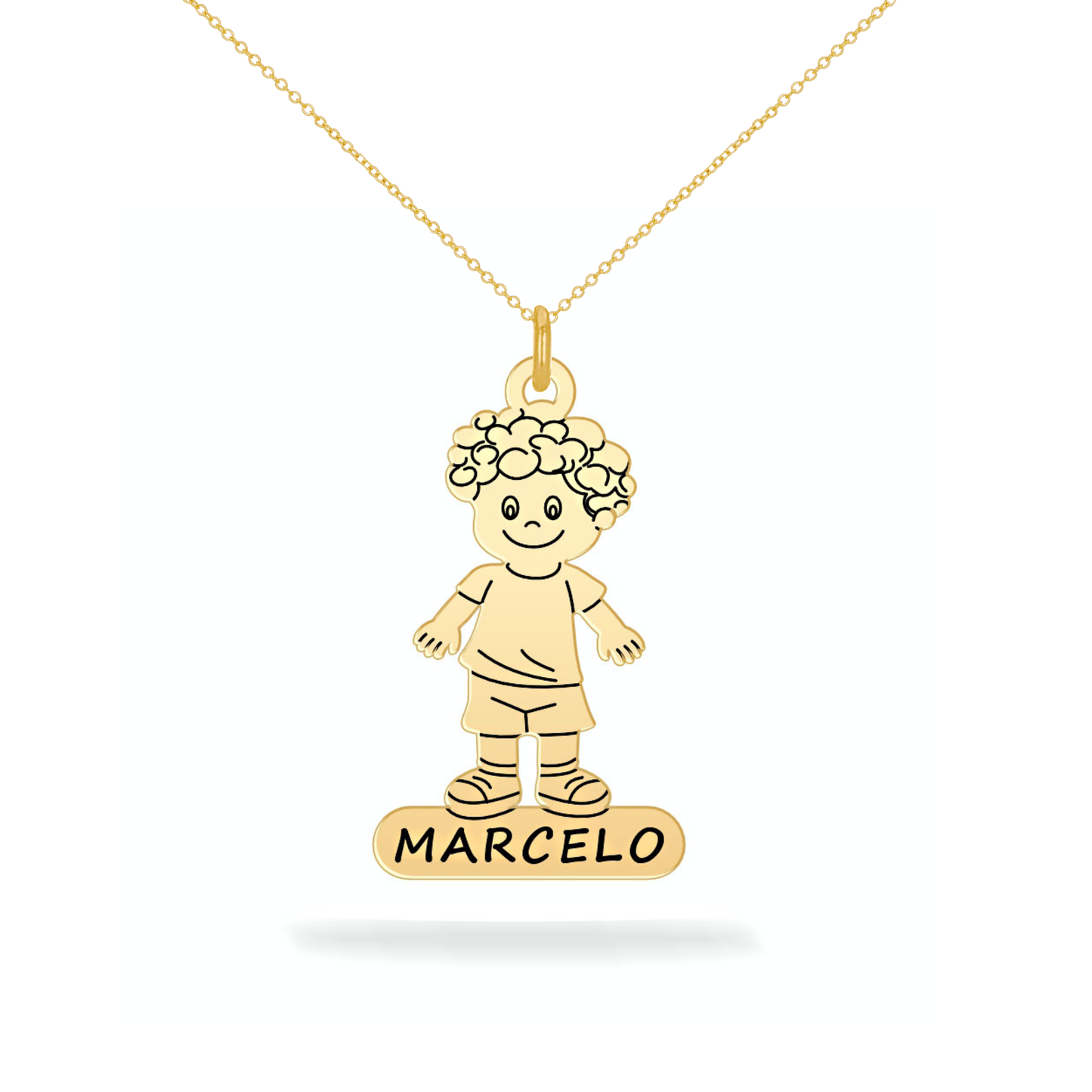 Personalized son name necklace 14K gold filled