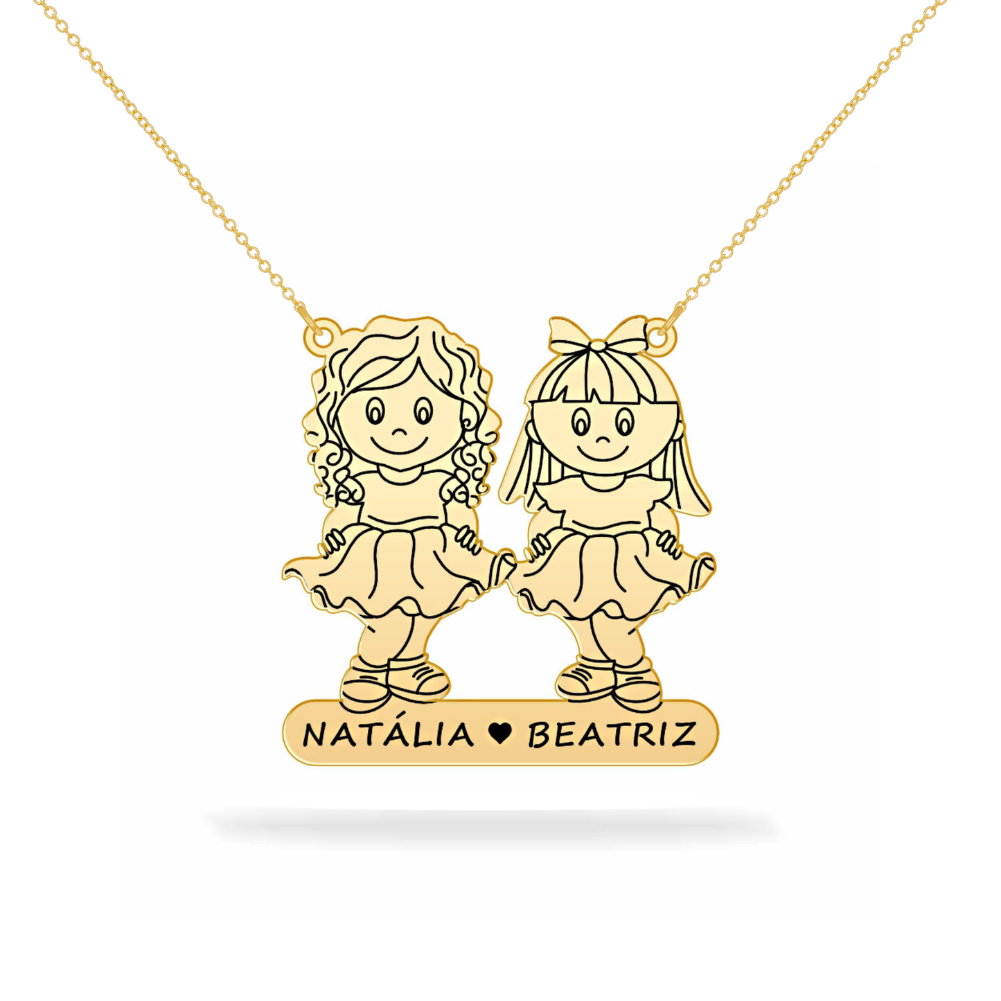 Personalized necklace daughter's name 14K Gold Filled
