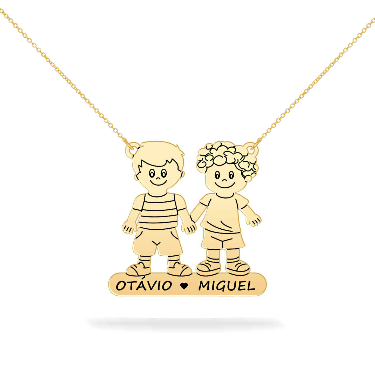 Personalized son's name necklace 14K gold filled