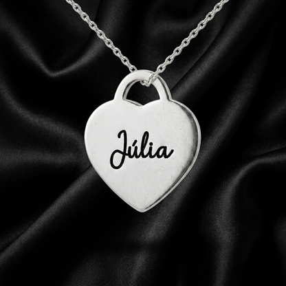 Personalized  Heart Pendant Necklace