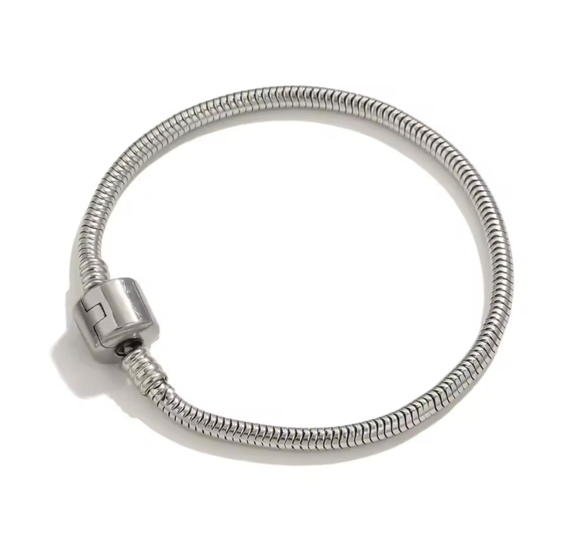 Stainless Steel Charm Bracelet