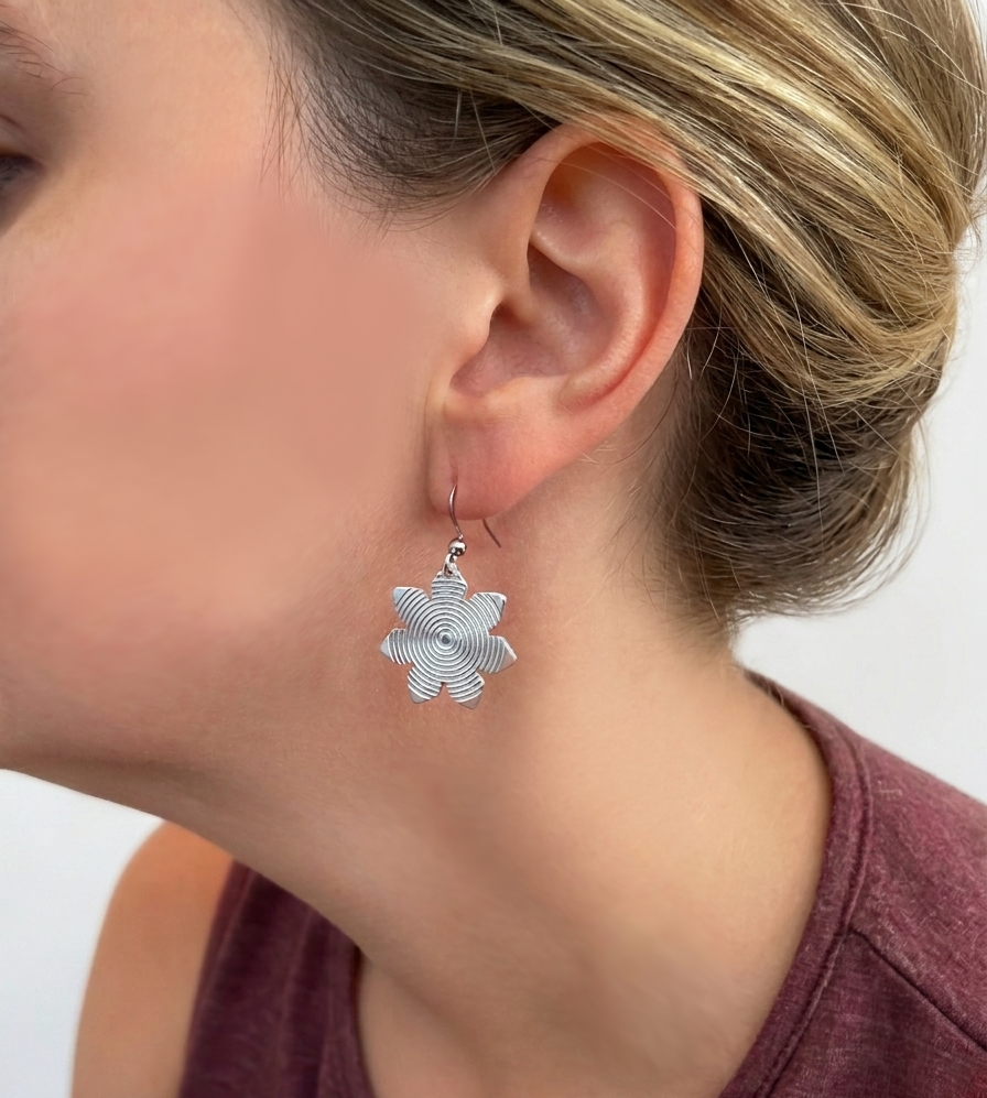 Futuristic Eclipse 3D Earrings
