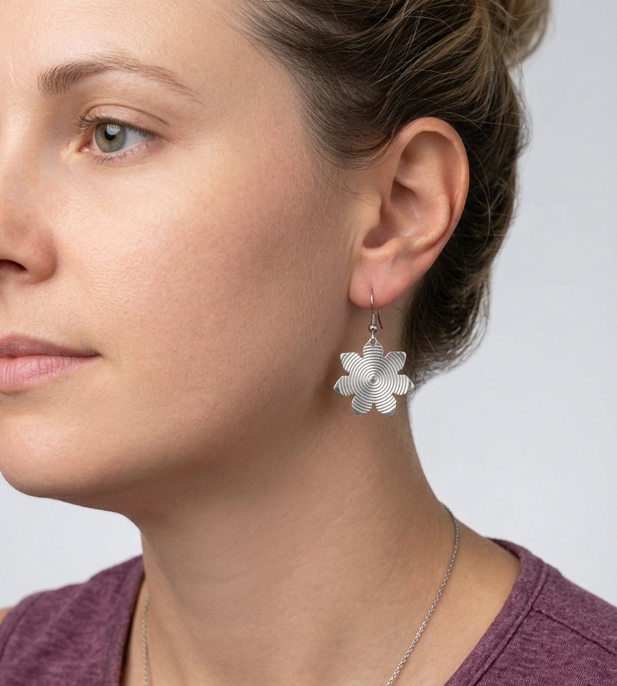 Futuristic Eclipse 3D Earrings