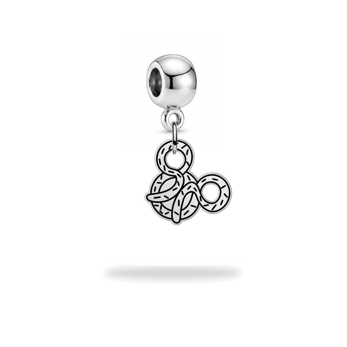 Pretzel Mouse Dangle Charm