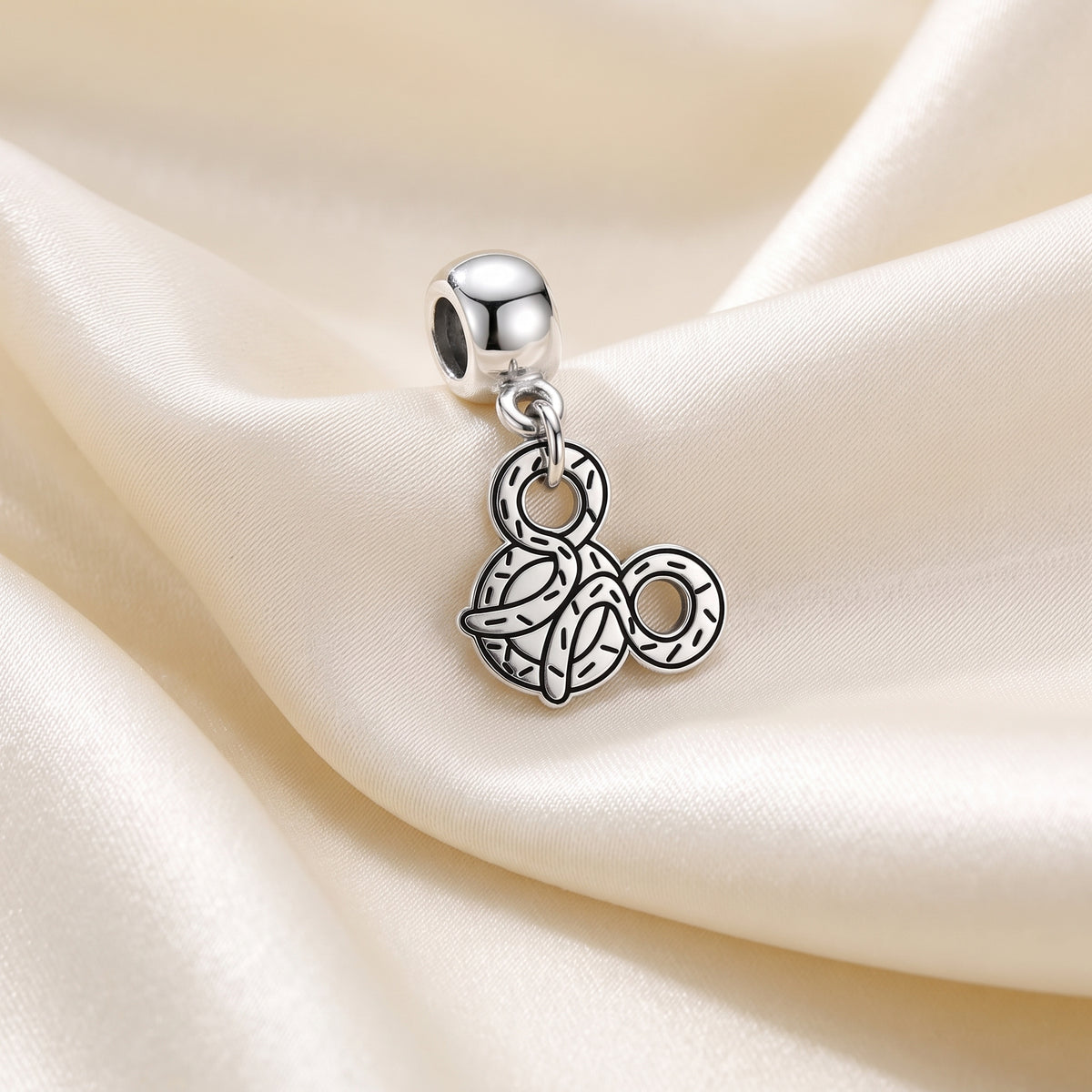 Pretzel Mouse Dangle Charm