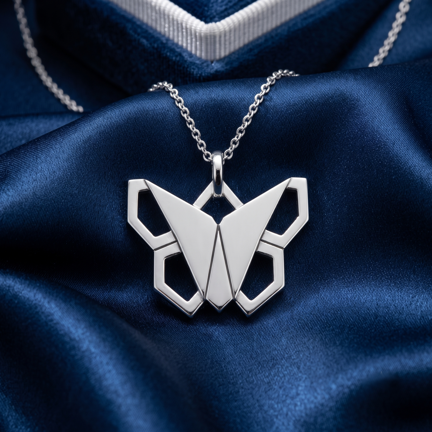 Origami Butterfly Pendant Necklace