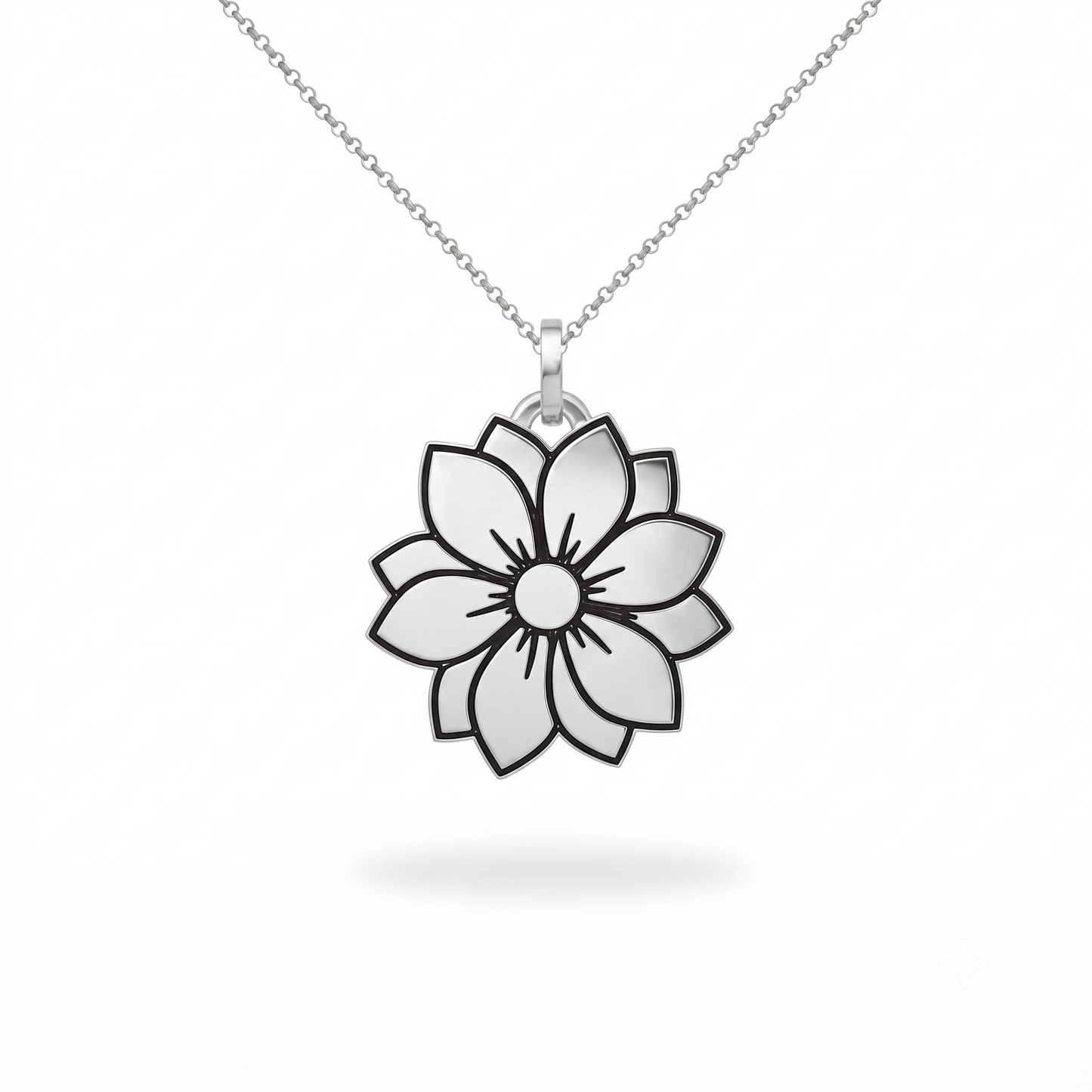 Floral Bloom Pendant Necklace