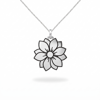 Floral Bloom Pendant Necklace