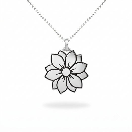 Floral Bloom Pendant Necklace