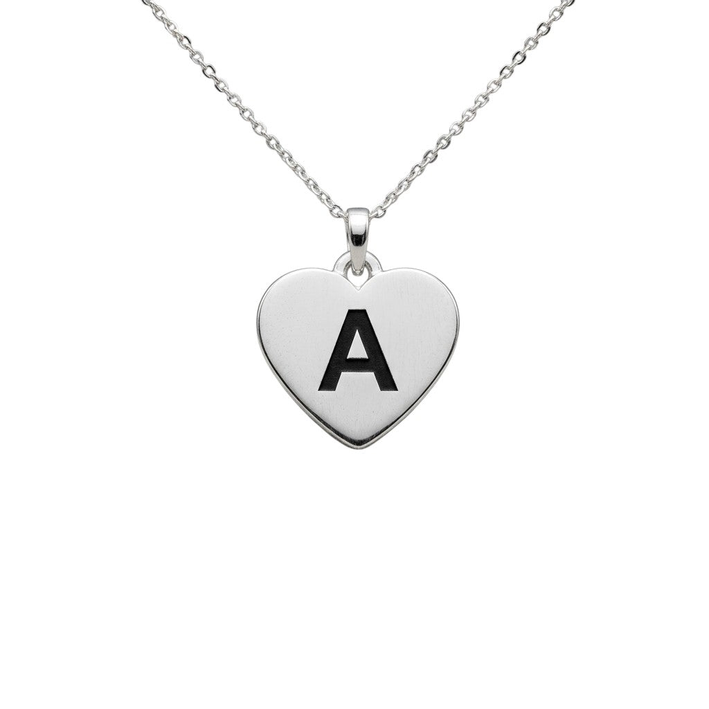 Personalized Classic Heart Initial Necklace