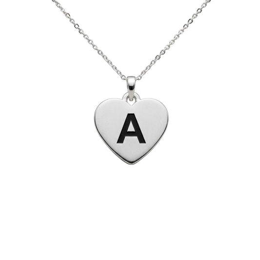 Personalized Classic Heart Initial Necklace