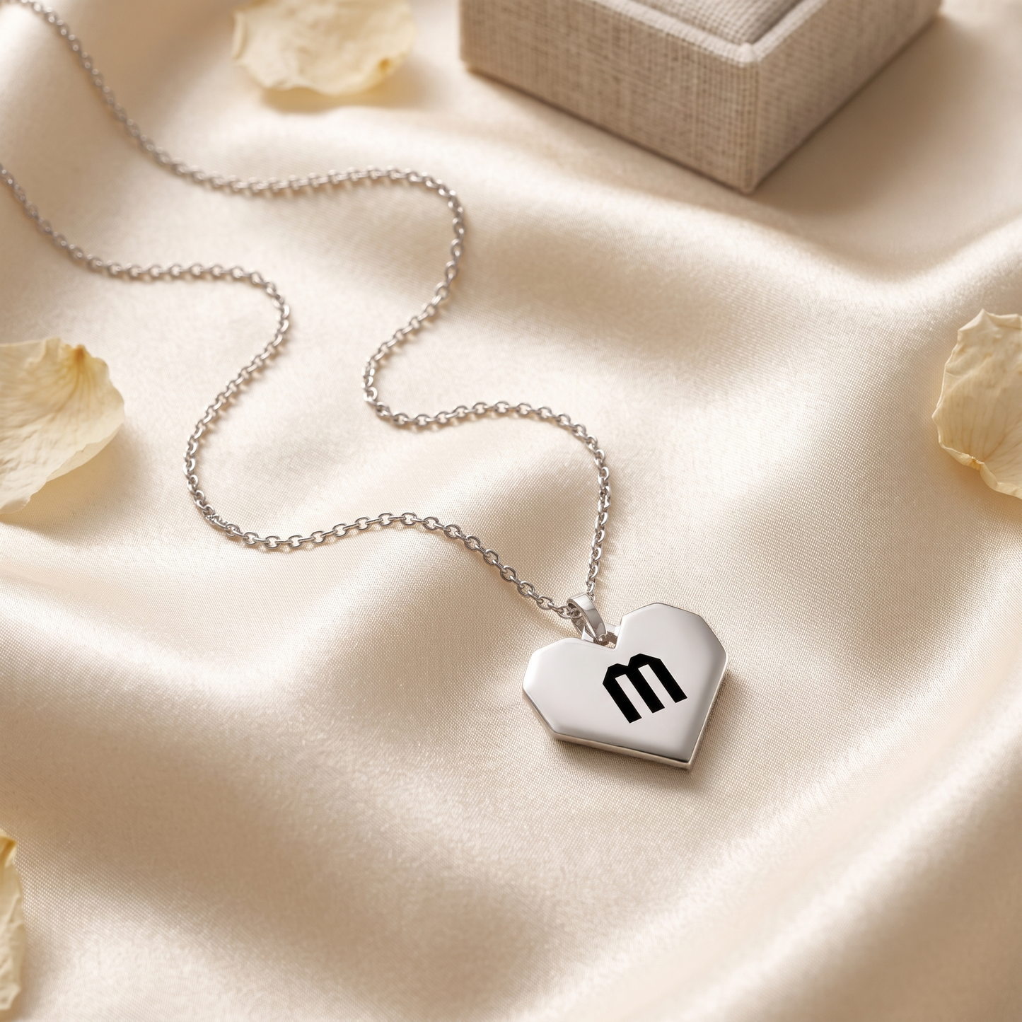 Custom Origami Heart Necklace