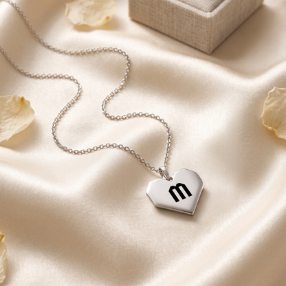 Custom Origami Heart Necklace
