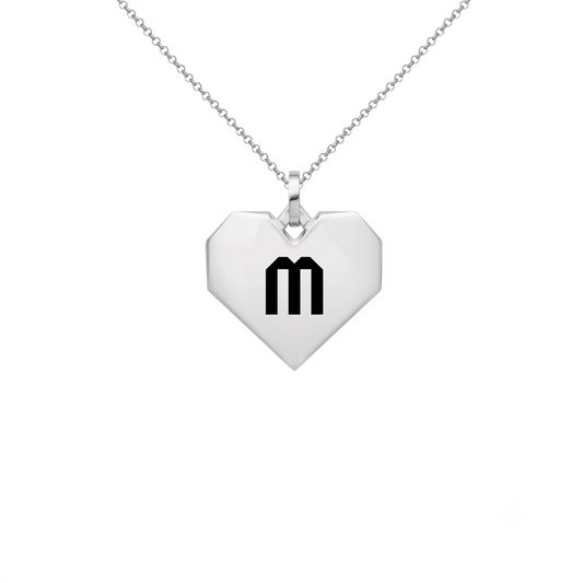 Custom Origami Heart Necklace