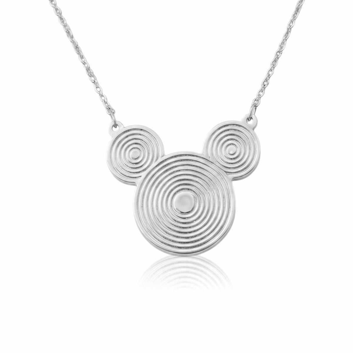 Necklace with Iconic Concentric-Circle Mickey Silhouette