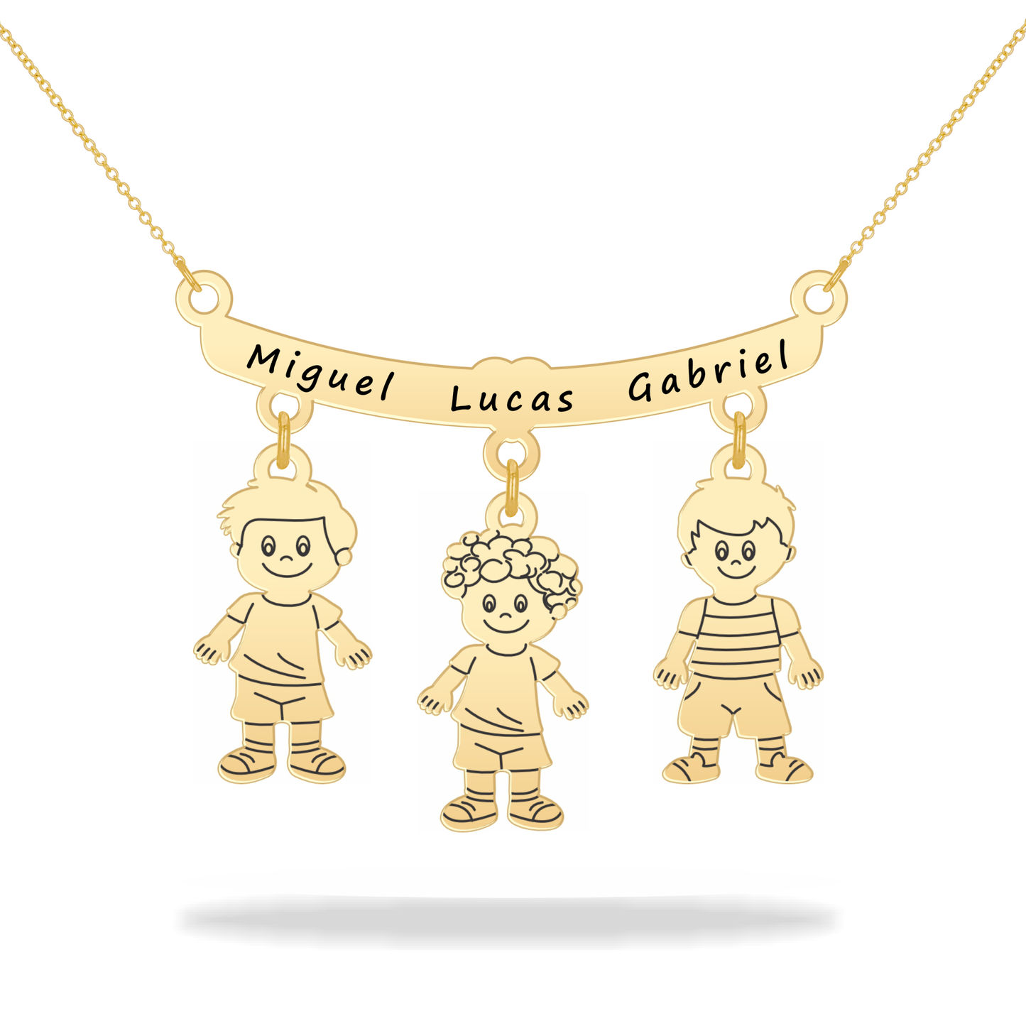 Personalized Son Daughter Name Necklace 14K Gold Filled