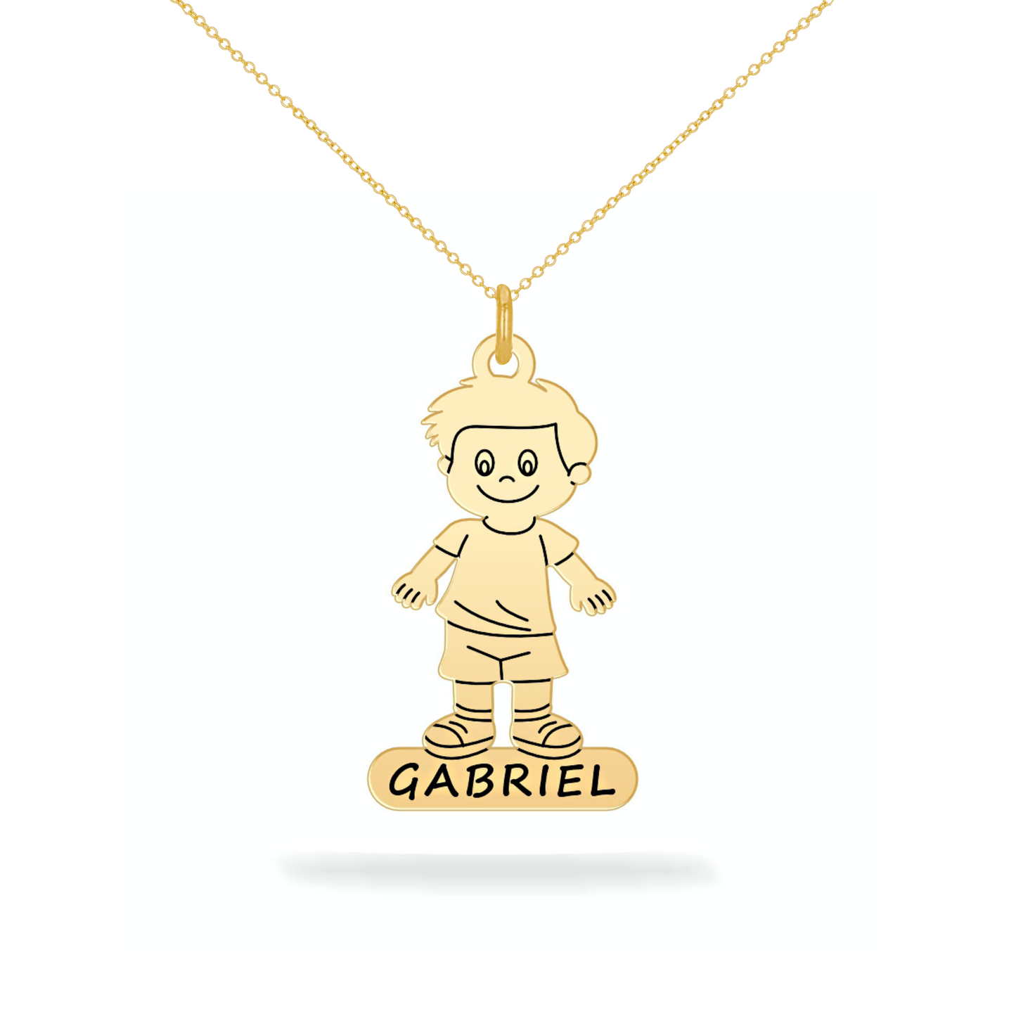 Personalized son name necklace 14K gold filled