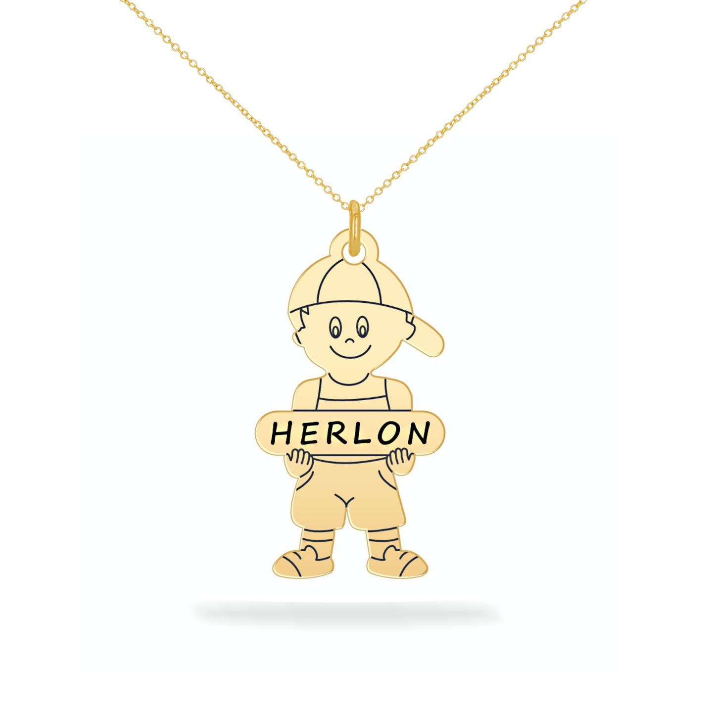 Personalized son name necklace 14K gold filled