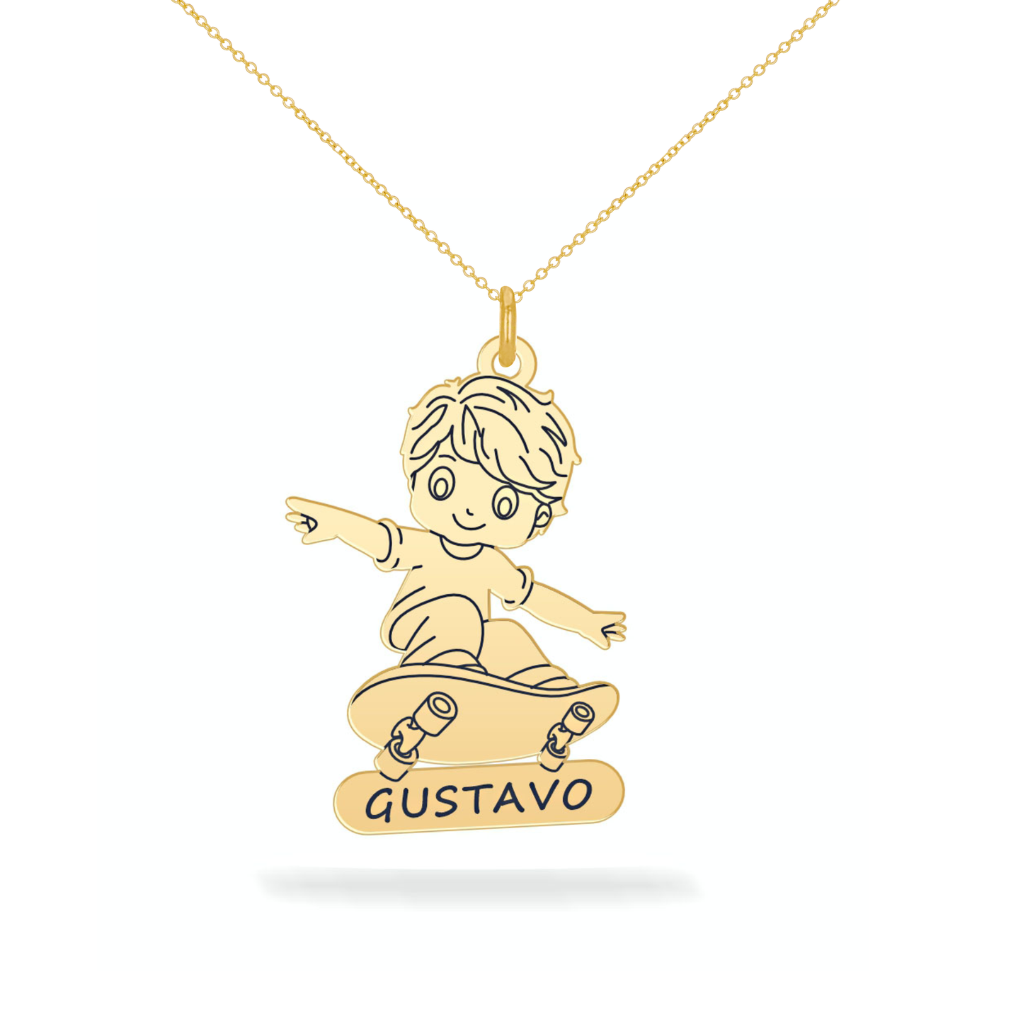Personalized son name necklace 14K gold filled