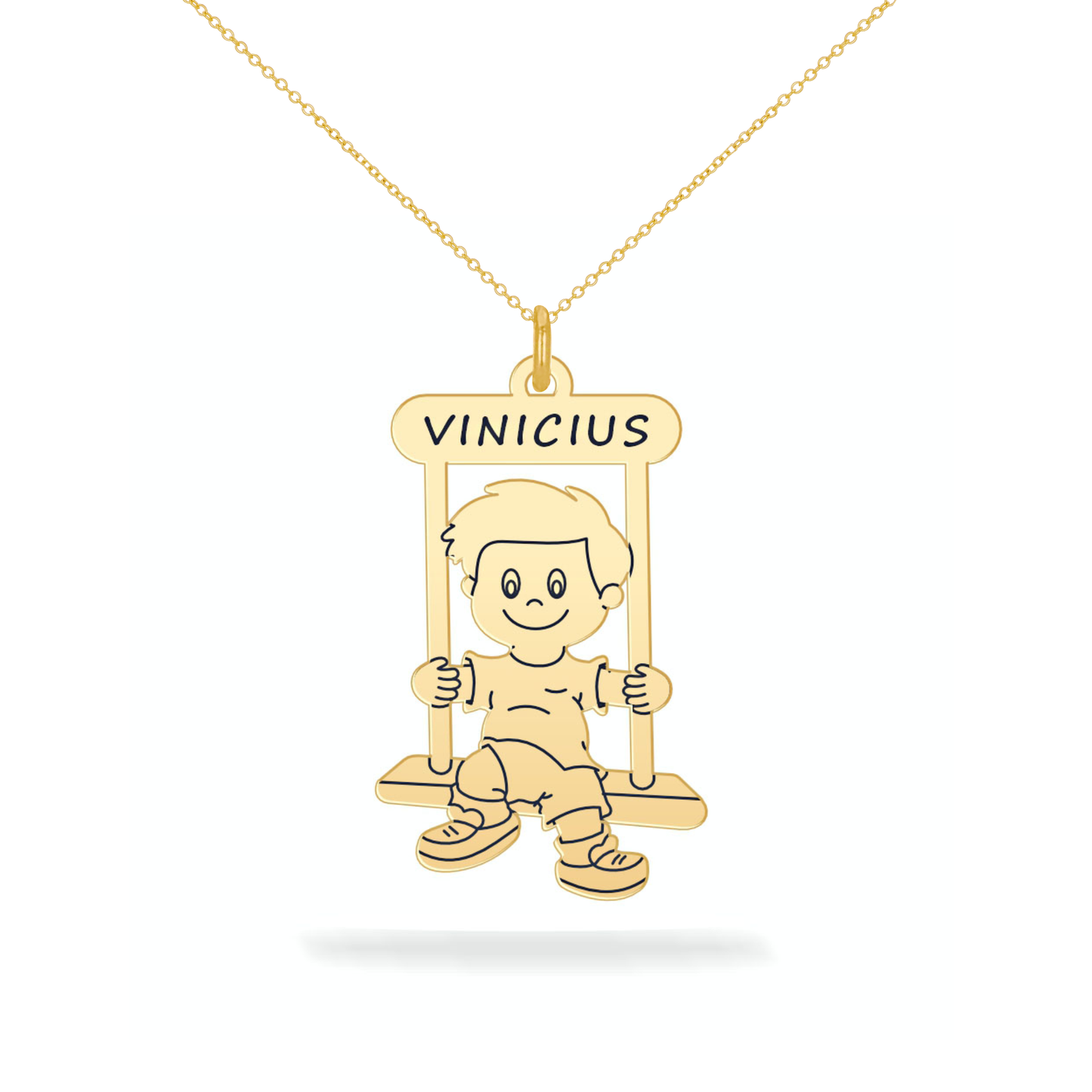 Personalized son name necklace 14K gold filled