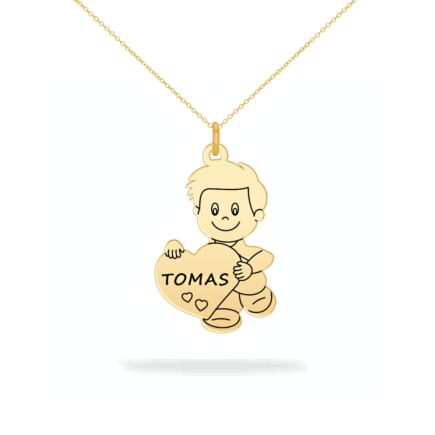 Personalized son name necklace 14K gold filled