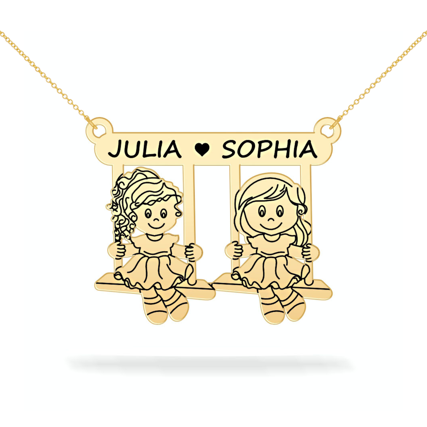 Personalized necklace daughter's name 14K Gold Filled