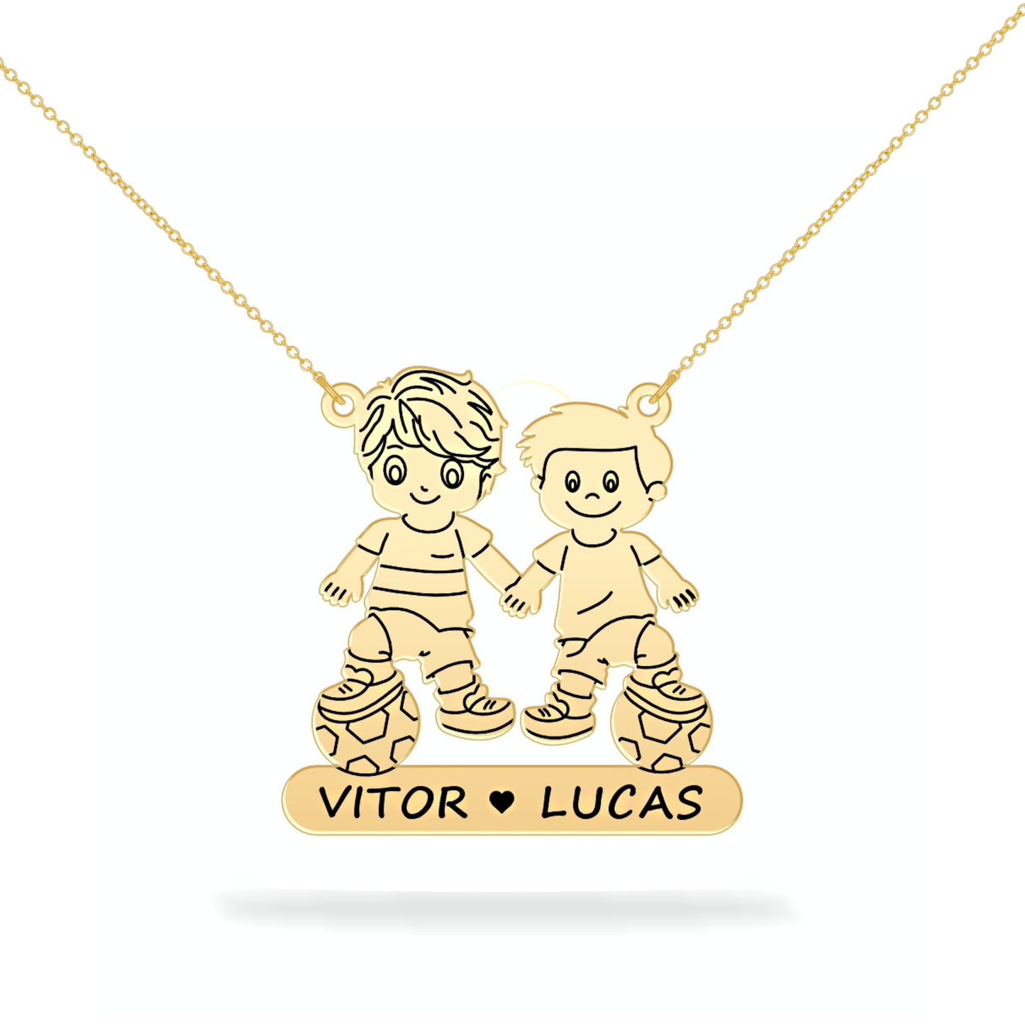 Personalized son's name necklace 14K gold filled