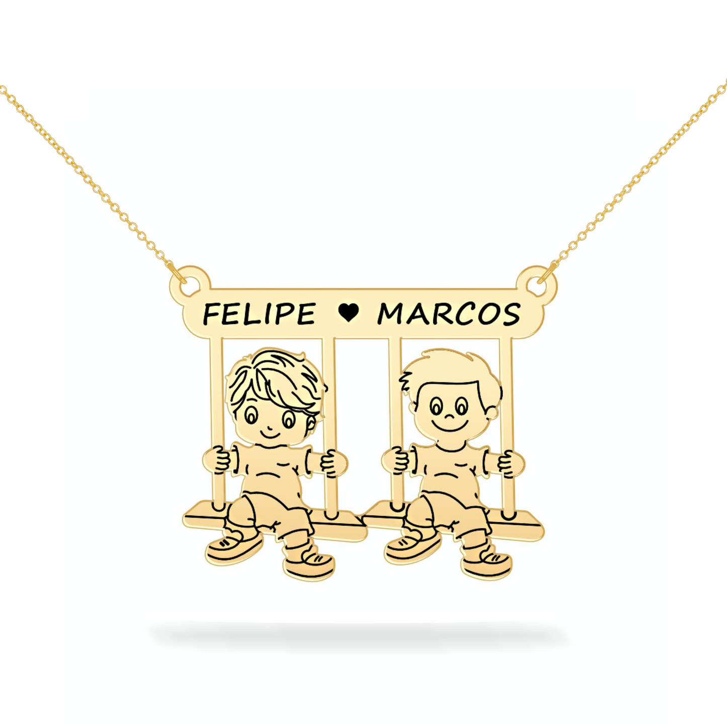Personalized son's name necklace 14K gold filled