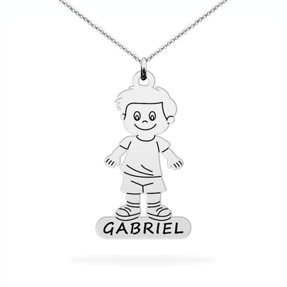 Personalized Son Name Necklace – A Keepsake of Love & Pride