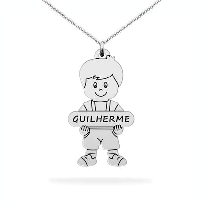 Personalized Son Name Necklace – A Keepsake of Love & Pride
