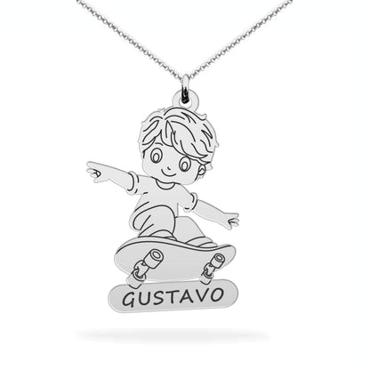 Personalized Son Name Necklace – A Keepsake of Love & Pride