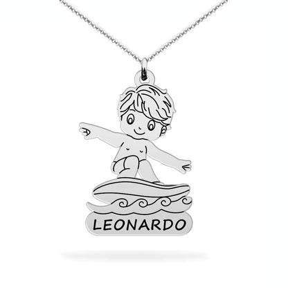 Personalized Son Name Necklace – A Keepsake of Love & Pride