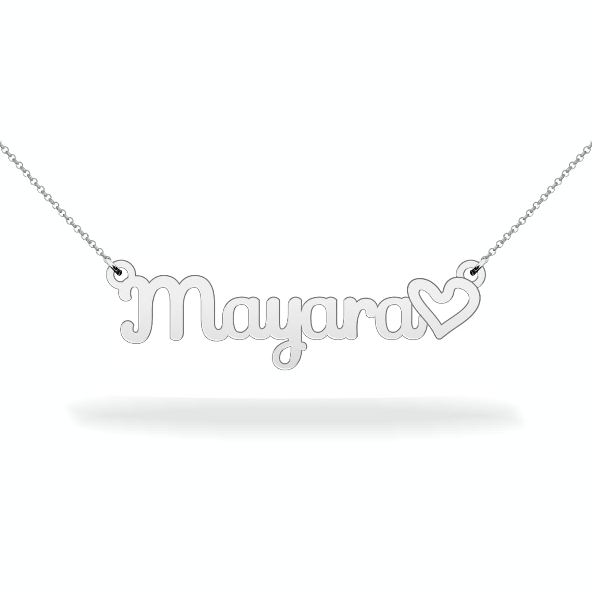 Name necklace sterling silver