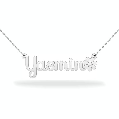 Name necklace sterling silver
