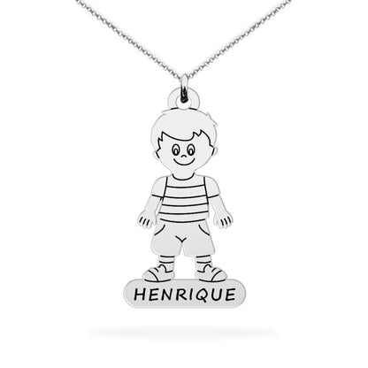 Personalized Son Name Necklace – A Keepsake of Love & Pride