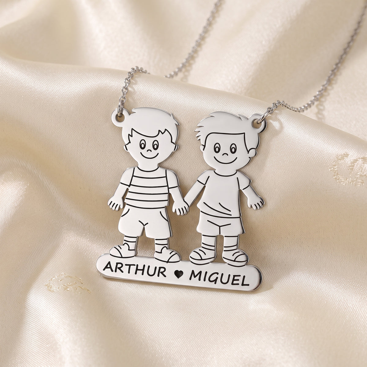 Personalized Mother’s Necklace with Kids Charms