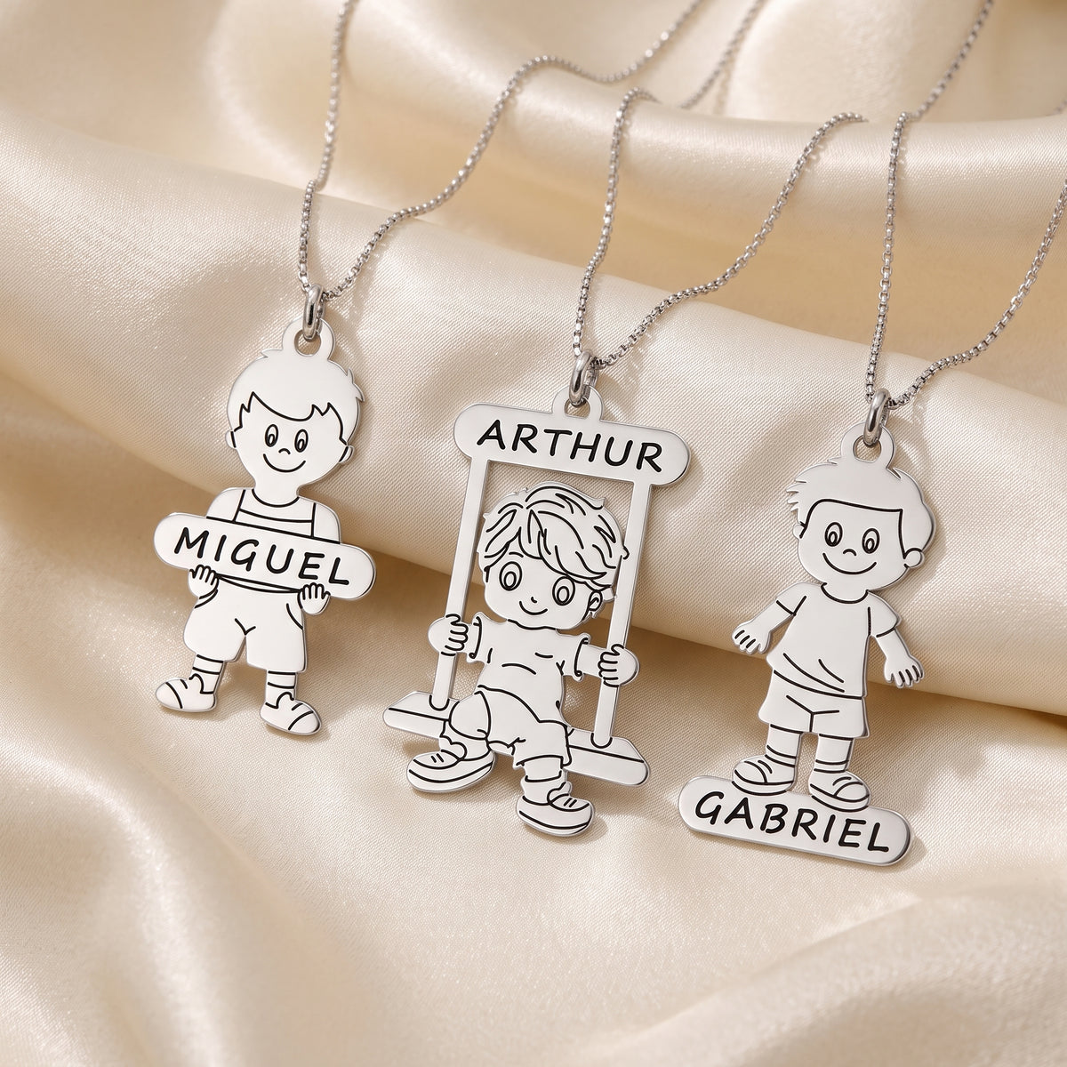Personalized Son Name Necklace – A Keepsake of Love & Pride