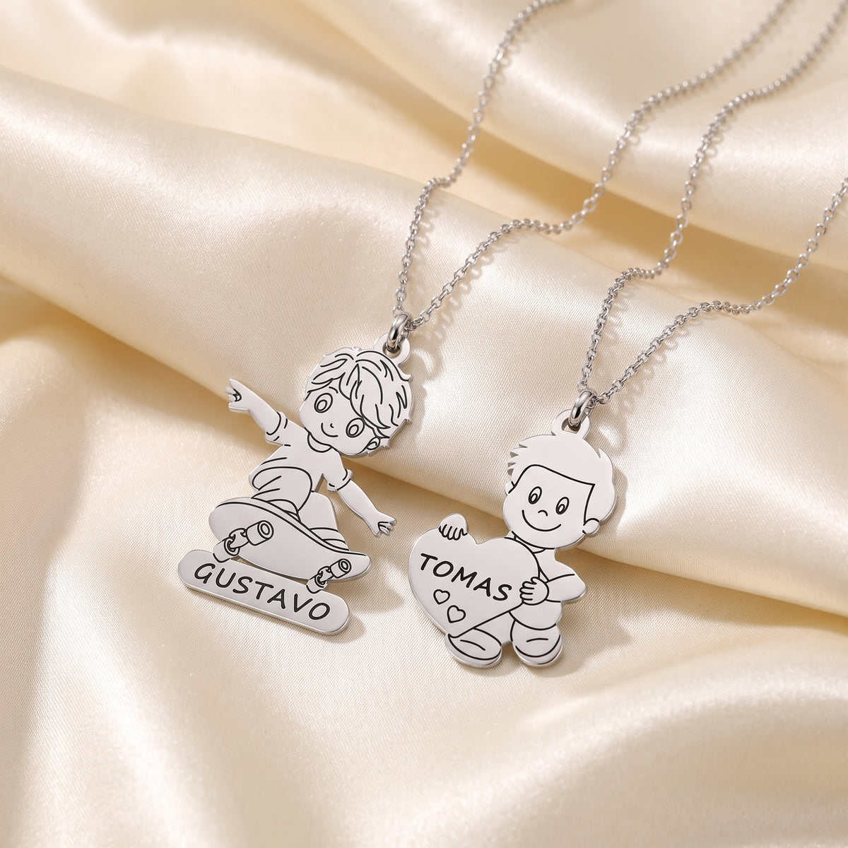 Personalized Son Name Necklace – A Keepsake of Love & Pride