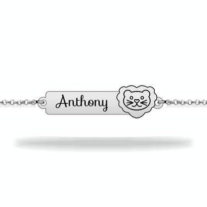 Children's bracelet girl with personalized name sterling silver