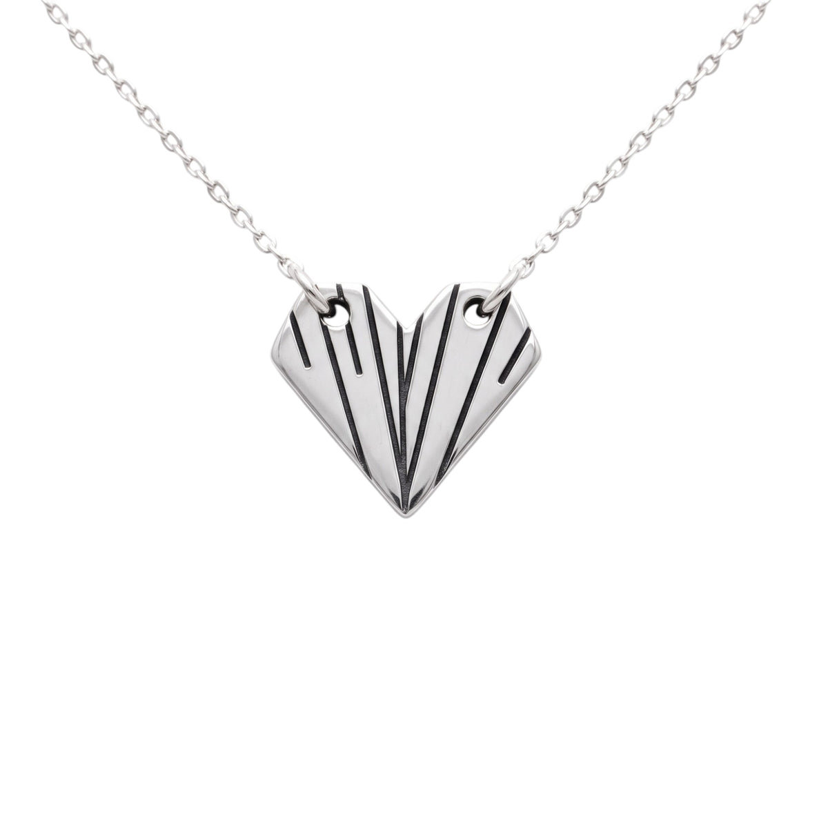 Origami Heart Necklace