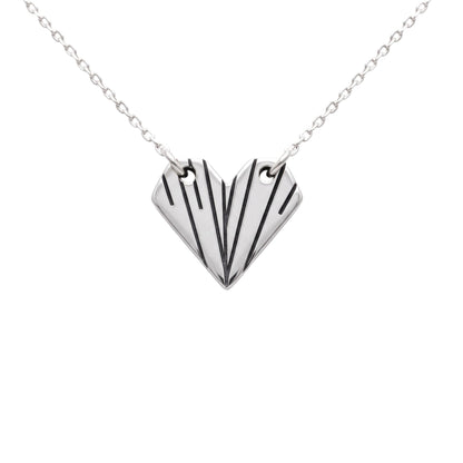 Origami Heart Necklace
