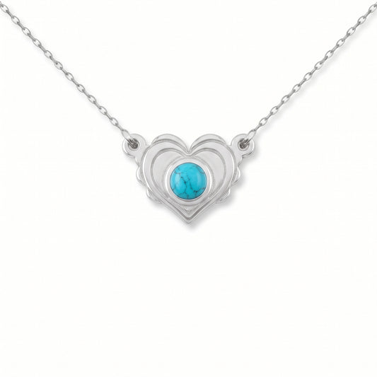 Turquoise Heart Necklace