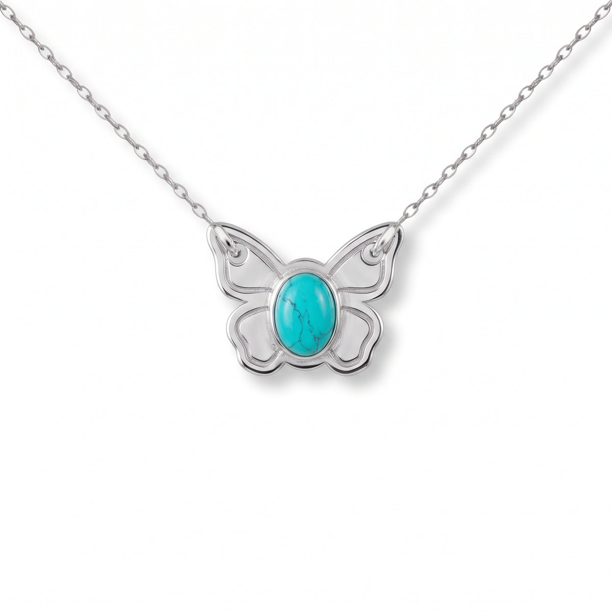Turquoise Butterfly Necklace