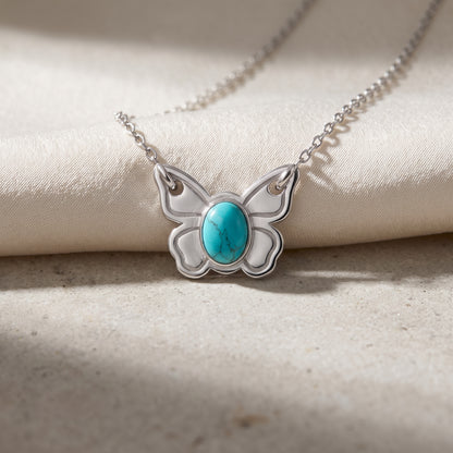 Turquoise Butterfly Necklace
