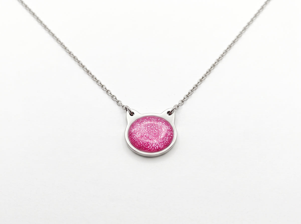 Glitter Cat Necklace