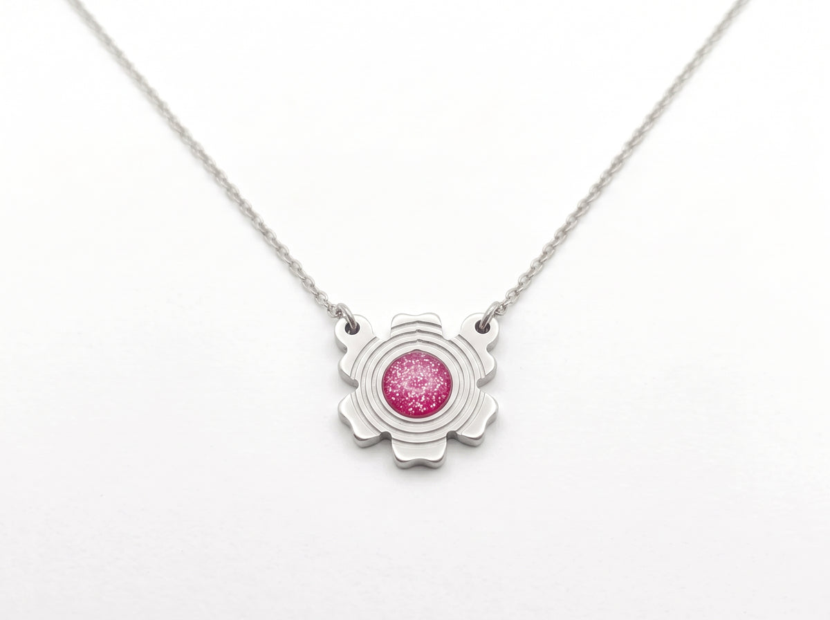 Glitter Flower Necklace