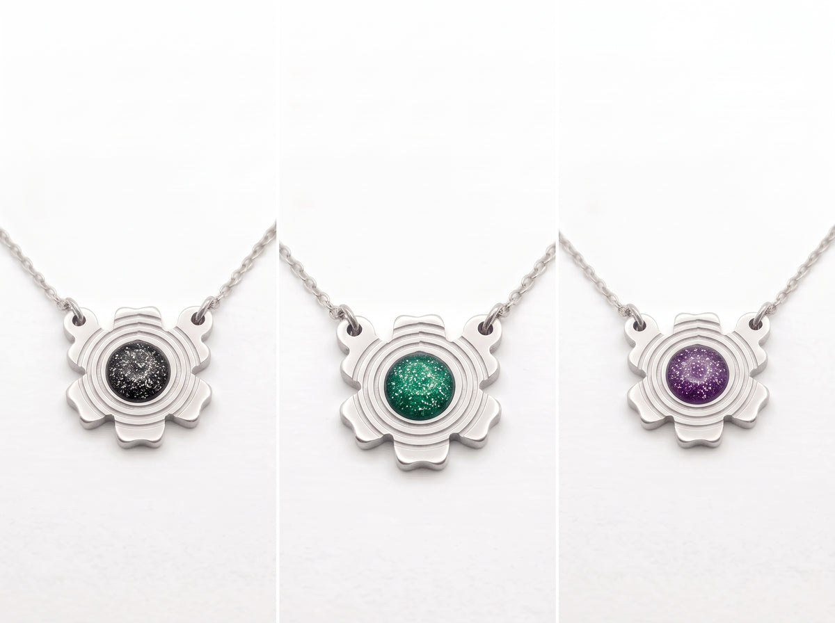 Glitter Flower Necklace