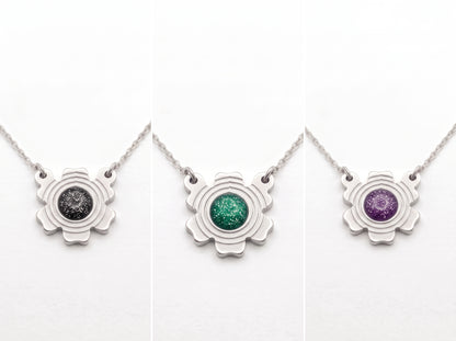 Glitter Flower Necklace