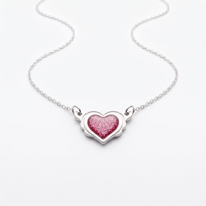 Glitter Heart Necklace